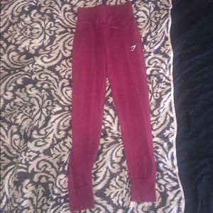 Pink Medium Women's Gymshark High Waisted Joggers